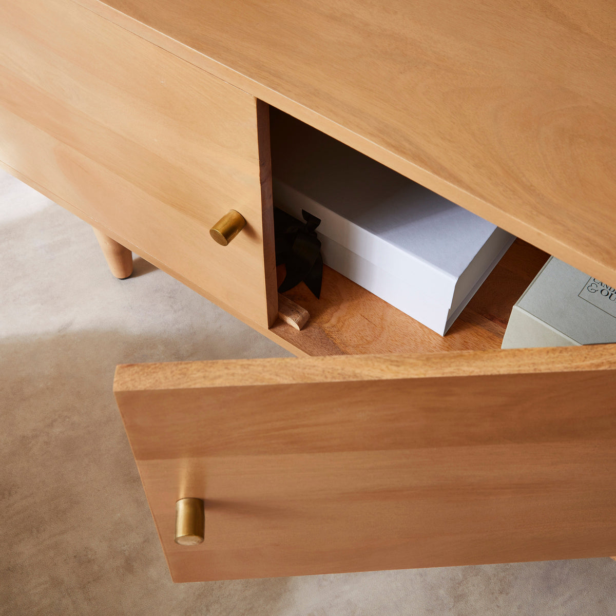 Scandinavian Light Walnut Oslo TV Stand