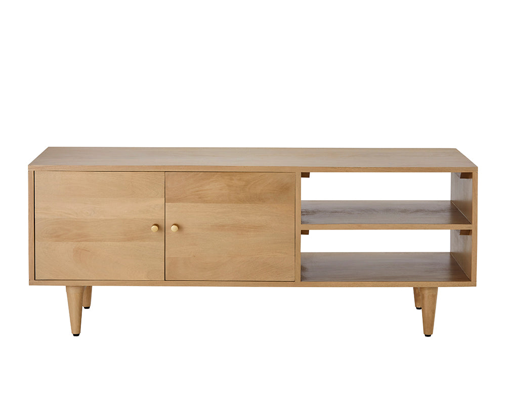 Minimalist Mango Wood Oslo TV Stand
