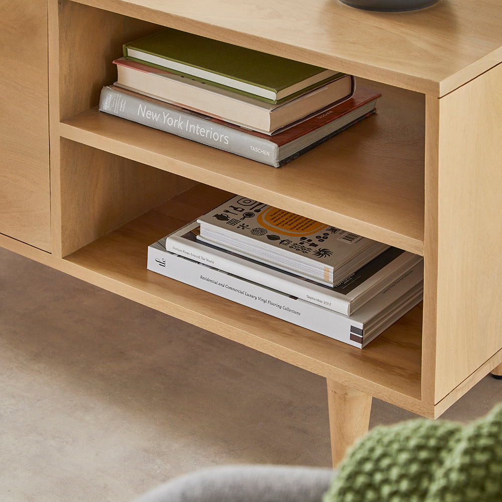 Minimalist Mango Wood Oslo TV Stand
