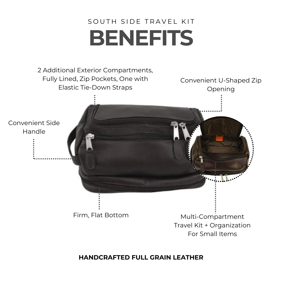 South Side Leather Travel Kit