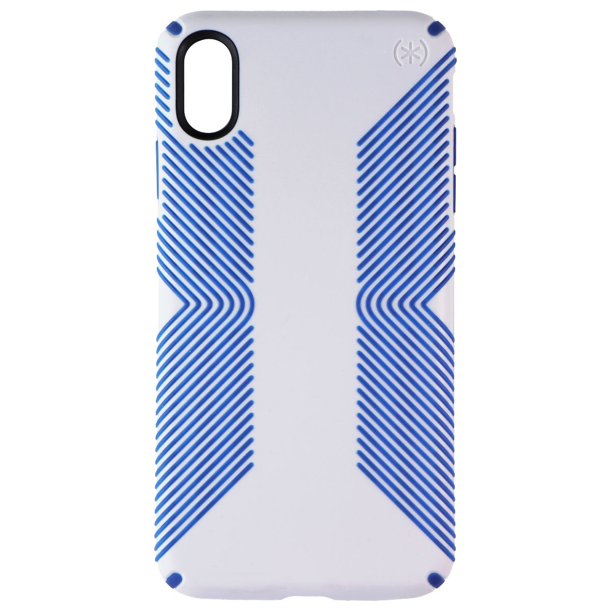 Speck Presidio Grip Phone Case for iPhone Xs Max - Microchip Gray/Ballpoint Blue - New