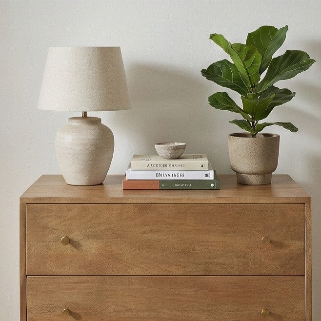 Scandinavian Light Walnut Oslo Chest of 3 Drawers