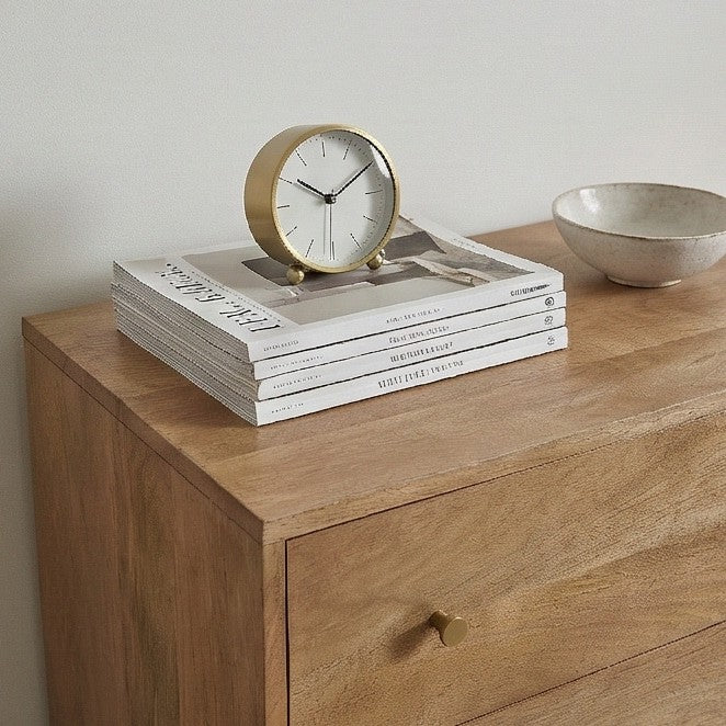 Scandinavian Light Walnut Oslo Chest of 3 Drawers