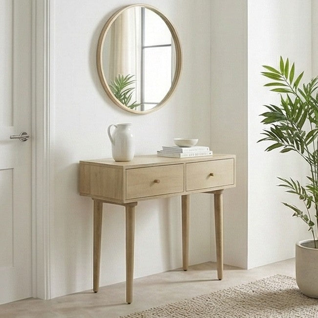 Minimalist Mango Oslo Console, Dressing Table, and Desk (Damaged)