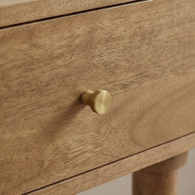 Scandinavian Light Walnut Oslo Console, Dressing Table, and Desk