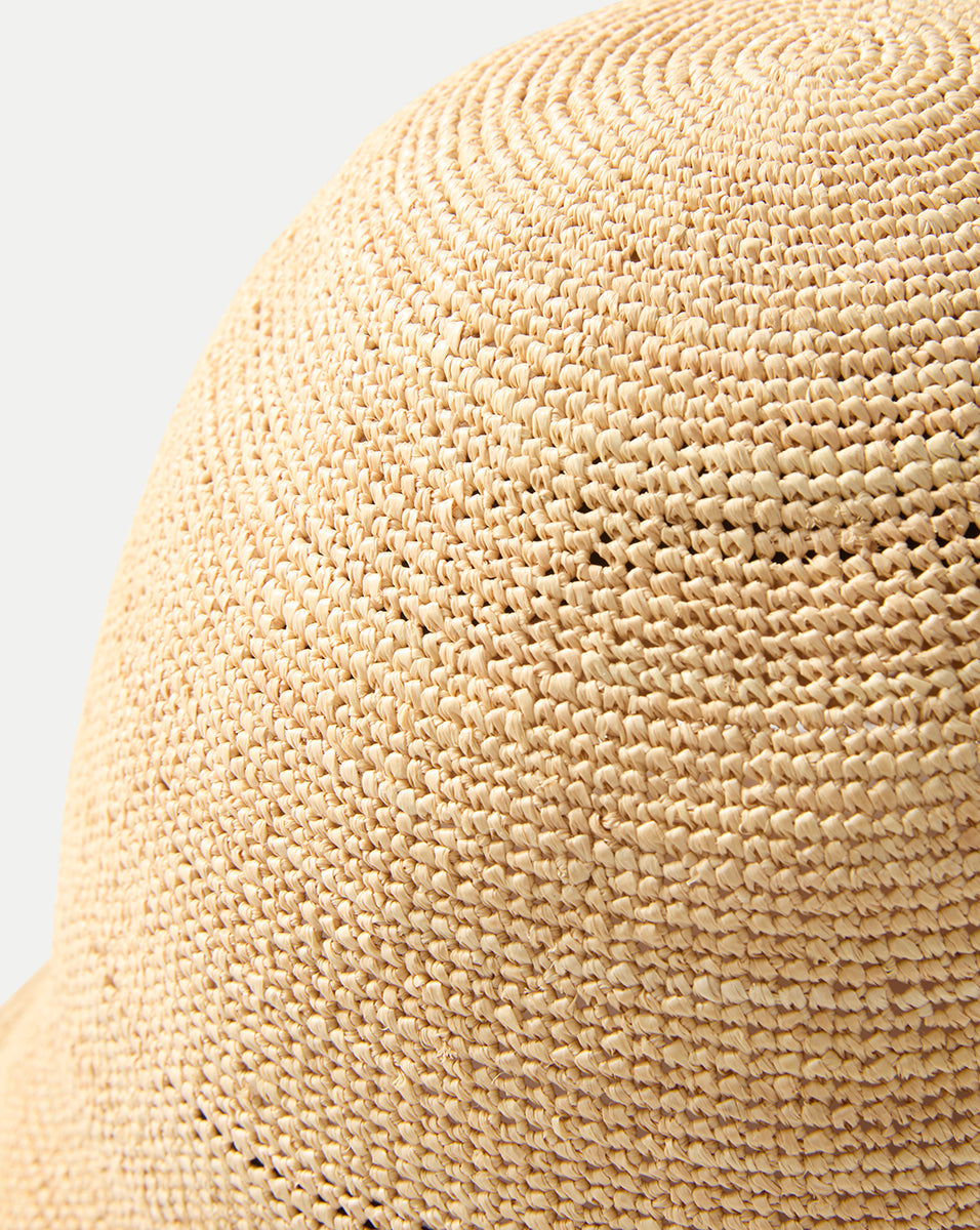 Teagan Raffia Straw Bucket Hat