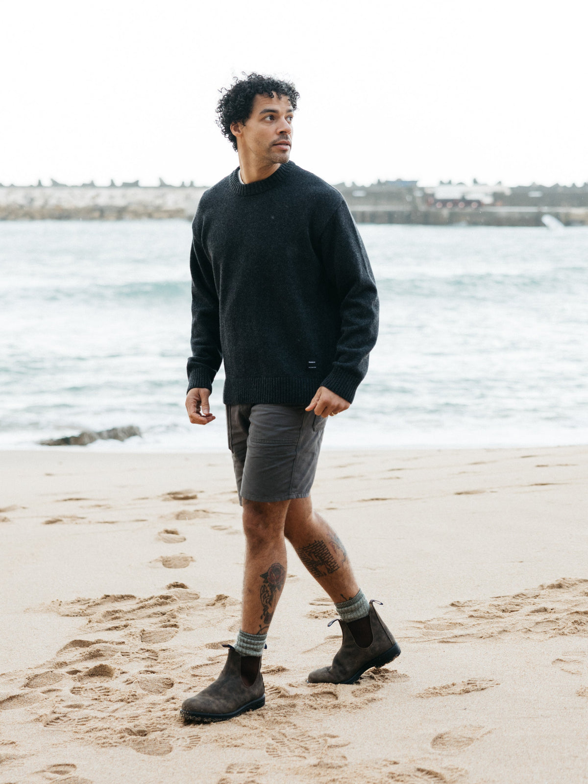 Men's Escall Crew Neck Knit Jumper