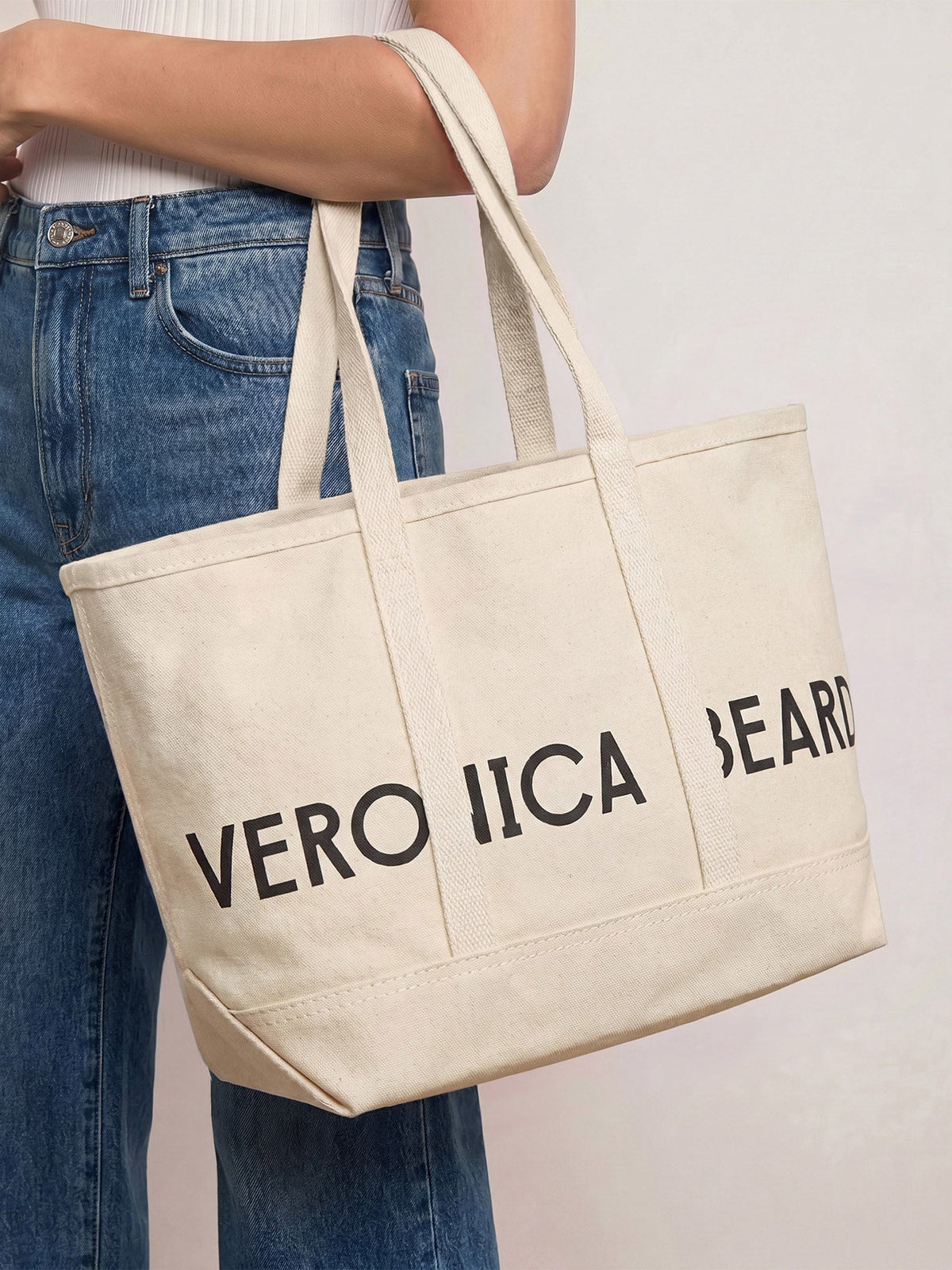 Small Canvas Logo Tote
