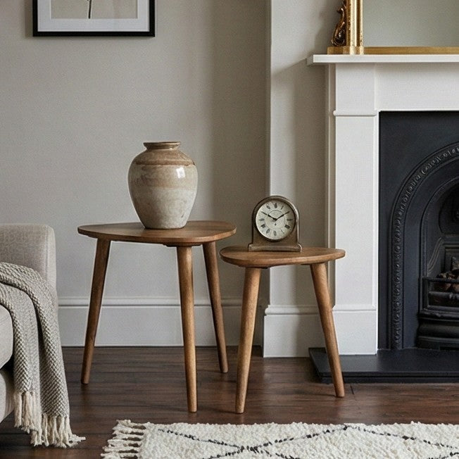 Nest of Tables in Solid Mango Wood