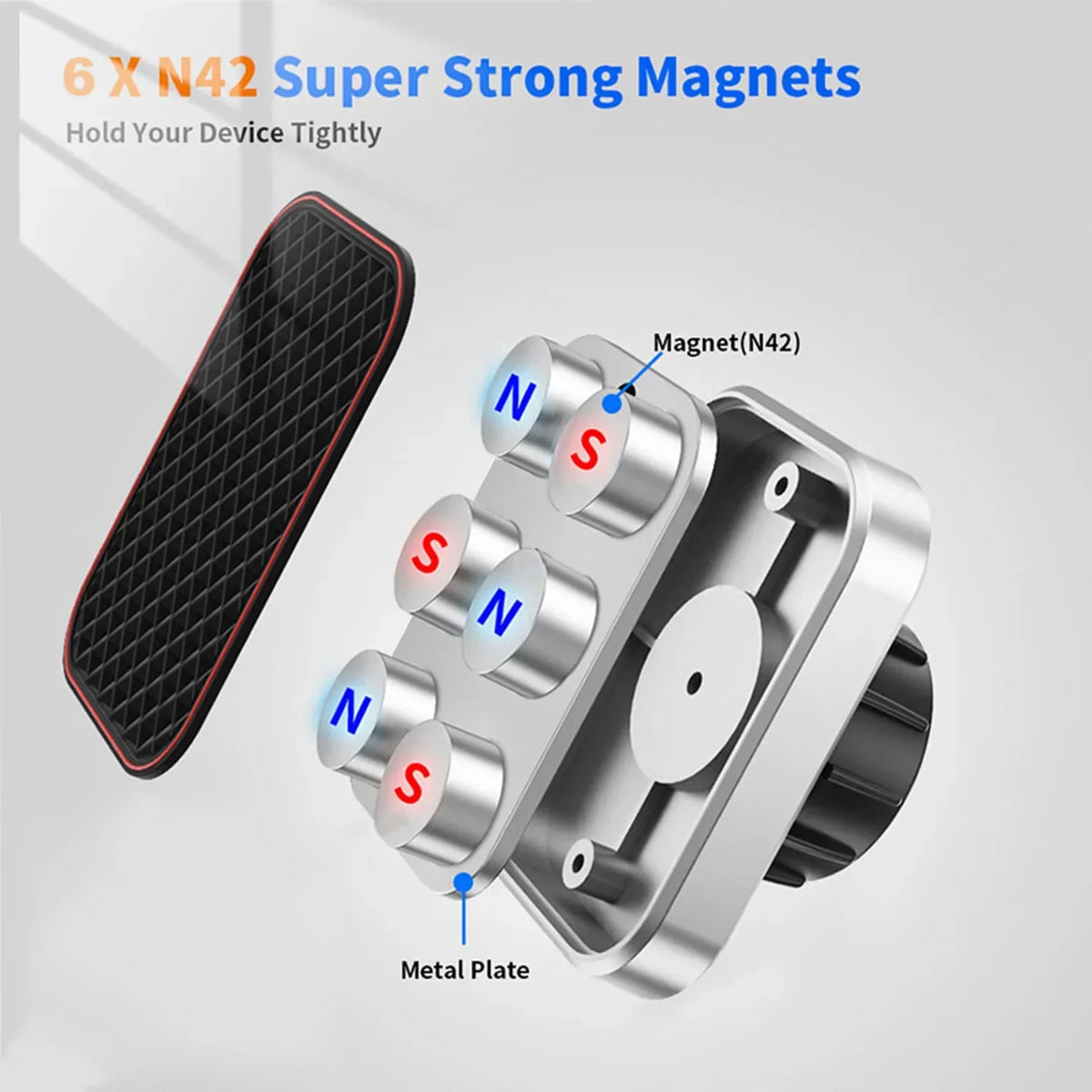 Magnetic Car Phone Holder Vent (2025 Upgrade)
