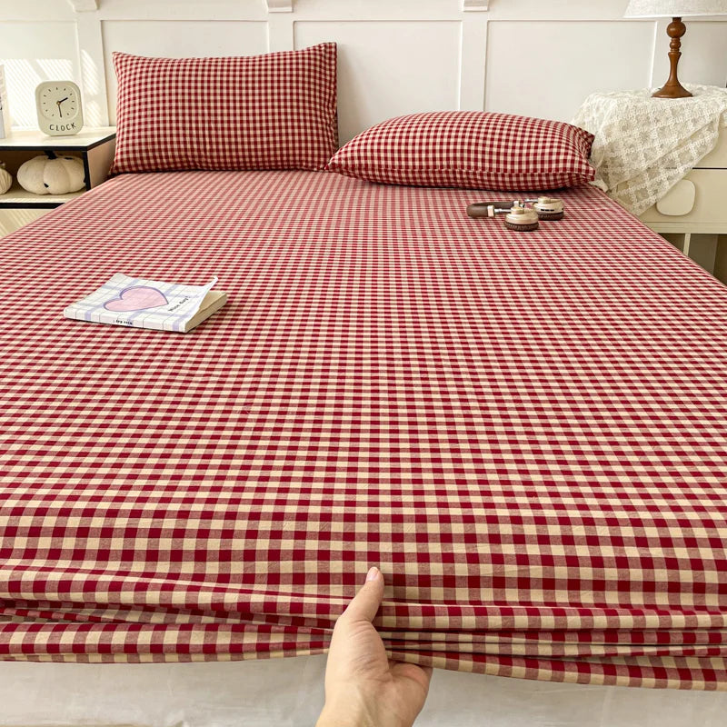 Pure Cotton Fitted Soft Mattress Cover for Kids & Adults