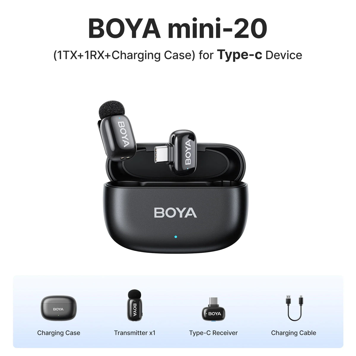 BOYA Mini Wireless Lavalier Lapel Microphone