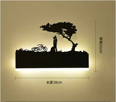 Sonce Black Wall Lamp