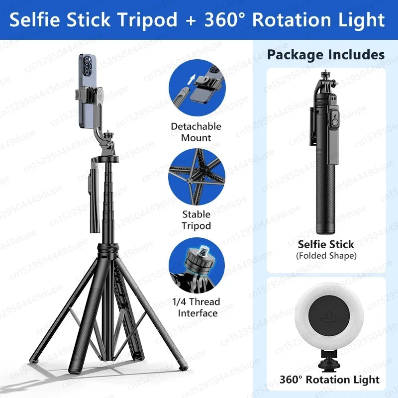 Tripod Stand with Wireless Bluetooth Remote