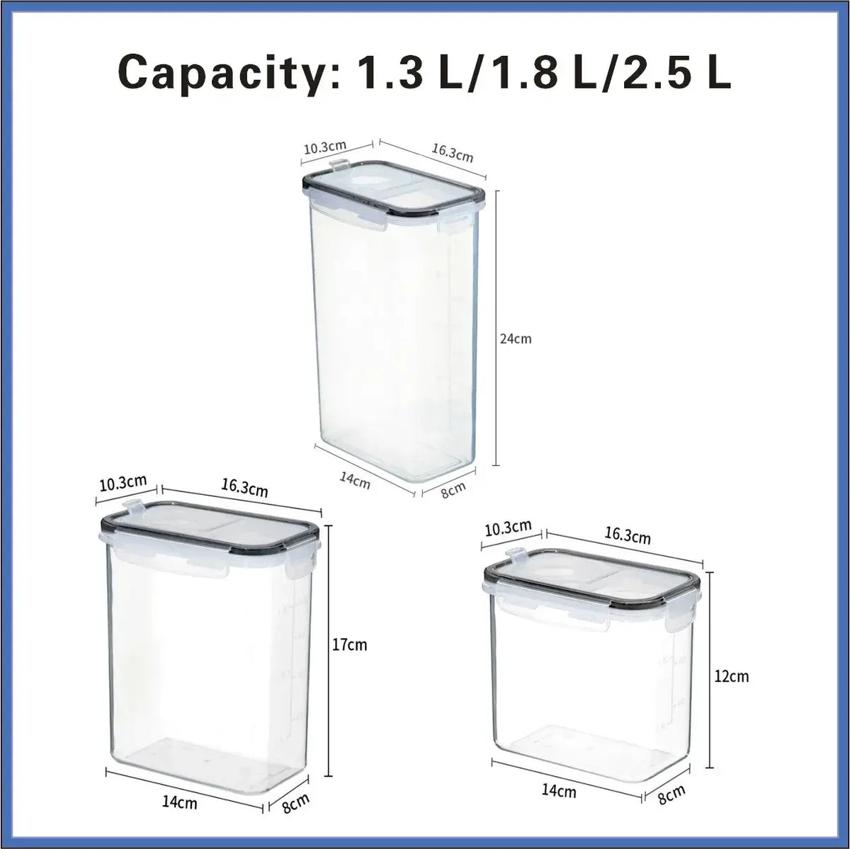 Stackable Food Storage Containers with Lids