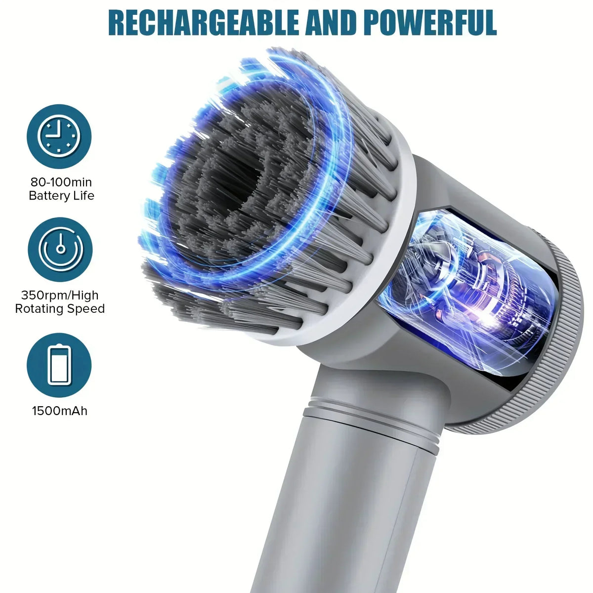 Electric Spin Scrubber Cleaning Brush