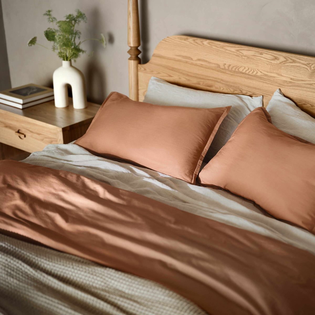 Stonewashed Organic Cotton Percale Sheet Set