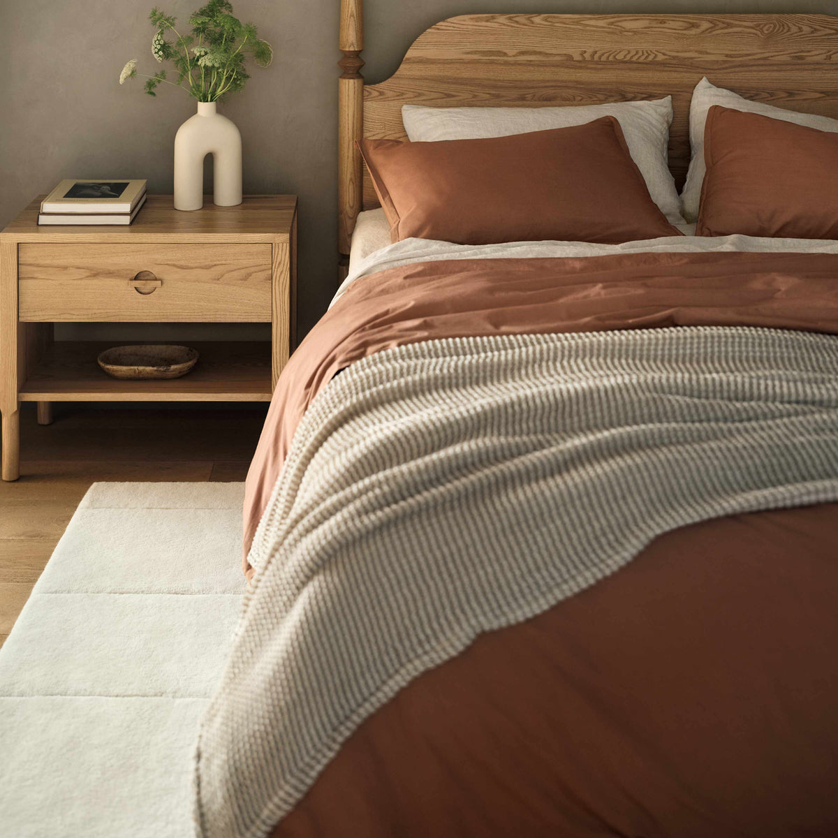 Stonewashed Organic Cotton Percale Sheet Set