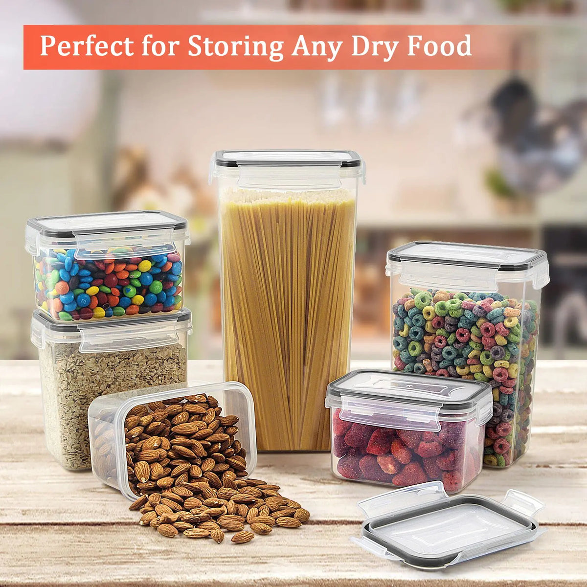 5Pcs Food Storage Containers with Lids