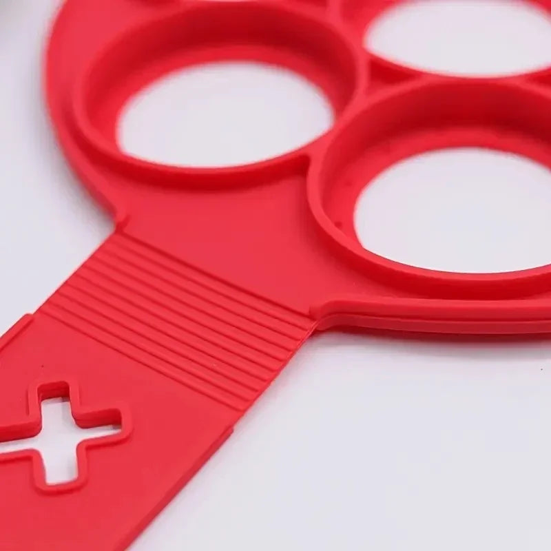 Silicone 7-hole Circular Frying Pan Breakfast Pancake Mold DIY Baking Tool