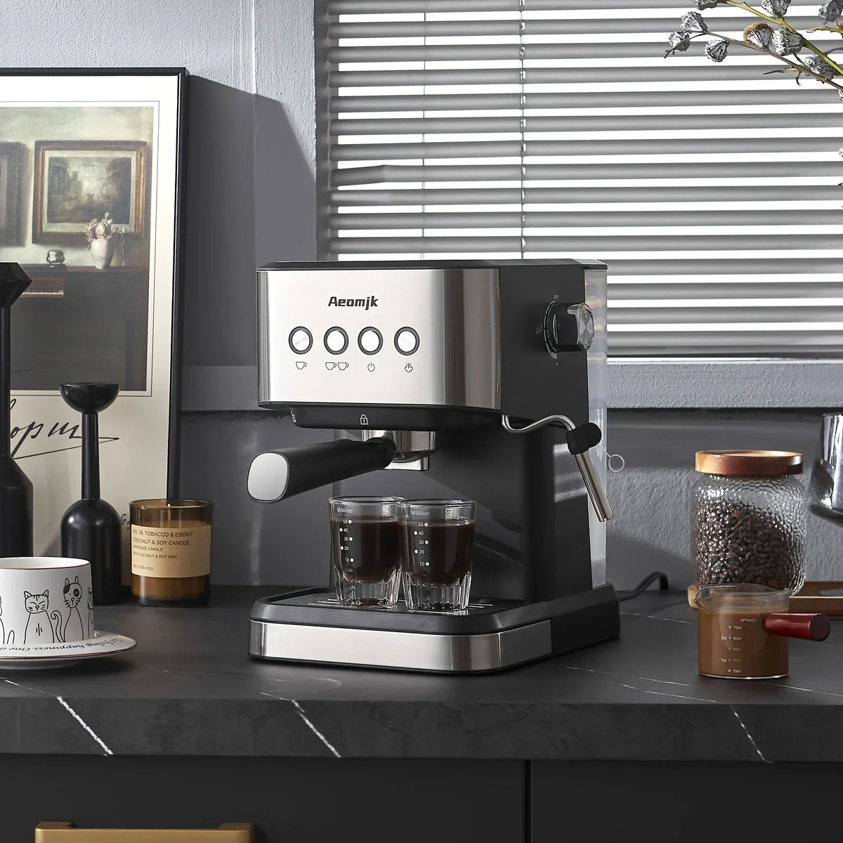 Aeomjk 20 Bar Semi-Automatic Espresso Machine