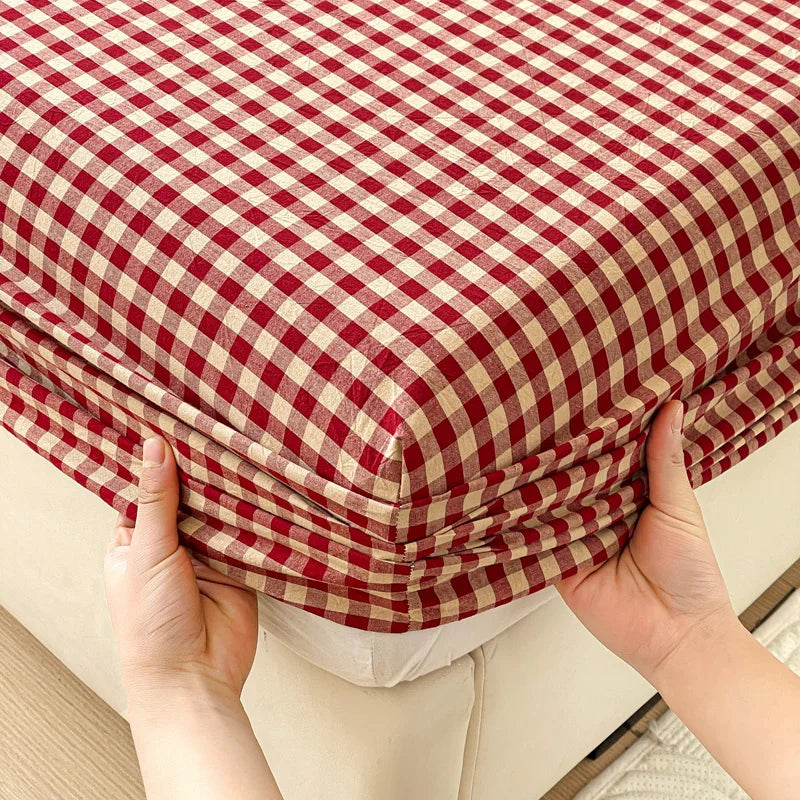 Pure Cotton Fitted Soft Mattress Cover for Kids & Adults