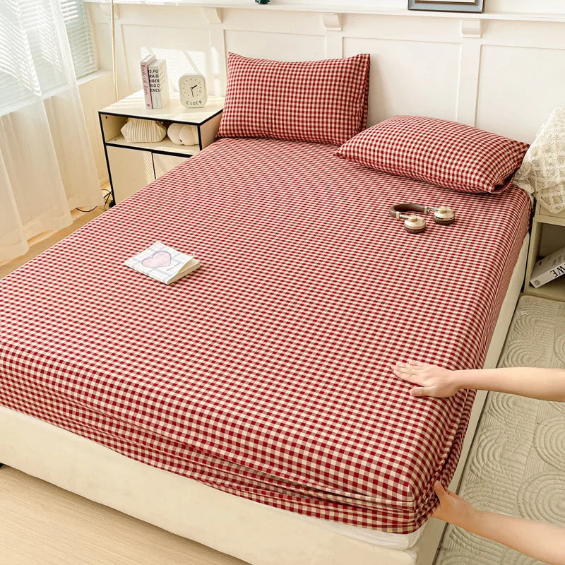 Pure Cotton Fitted Soft Mattress Cover for Kids & Adults