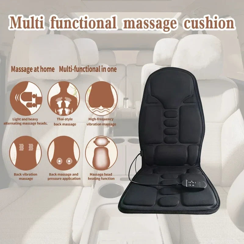 Electric Heating & Vibration Massager for Home & Car