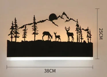 Sonce Black Wall Lamp