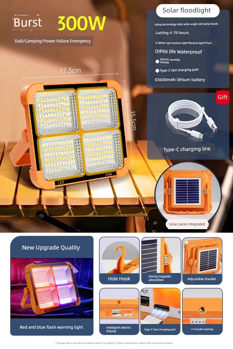 LED Solar Emergency Light