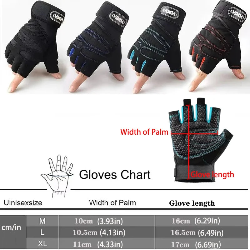 Weight Lifting Wristband Gloves