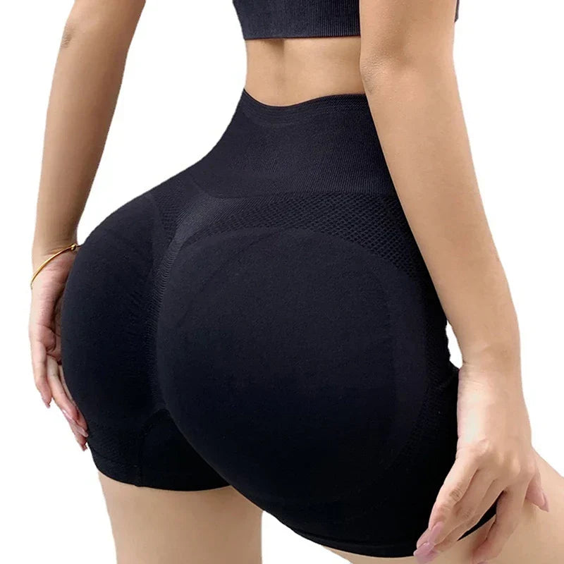 Women High Waist Gym Shorts