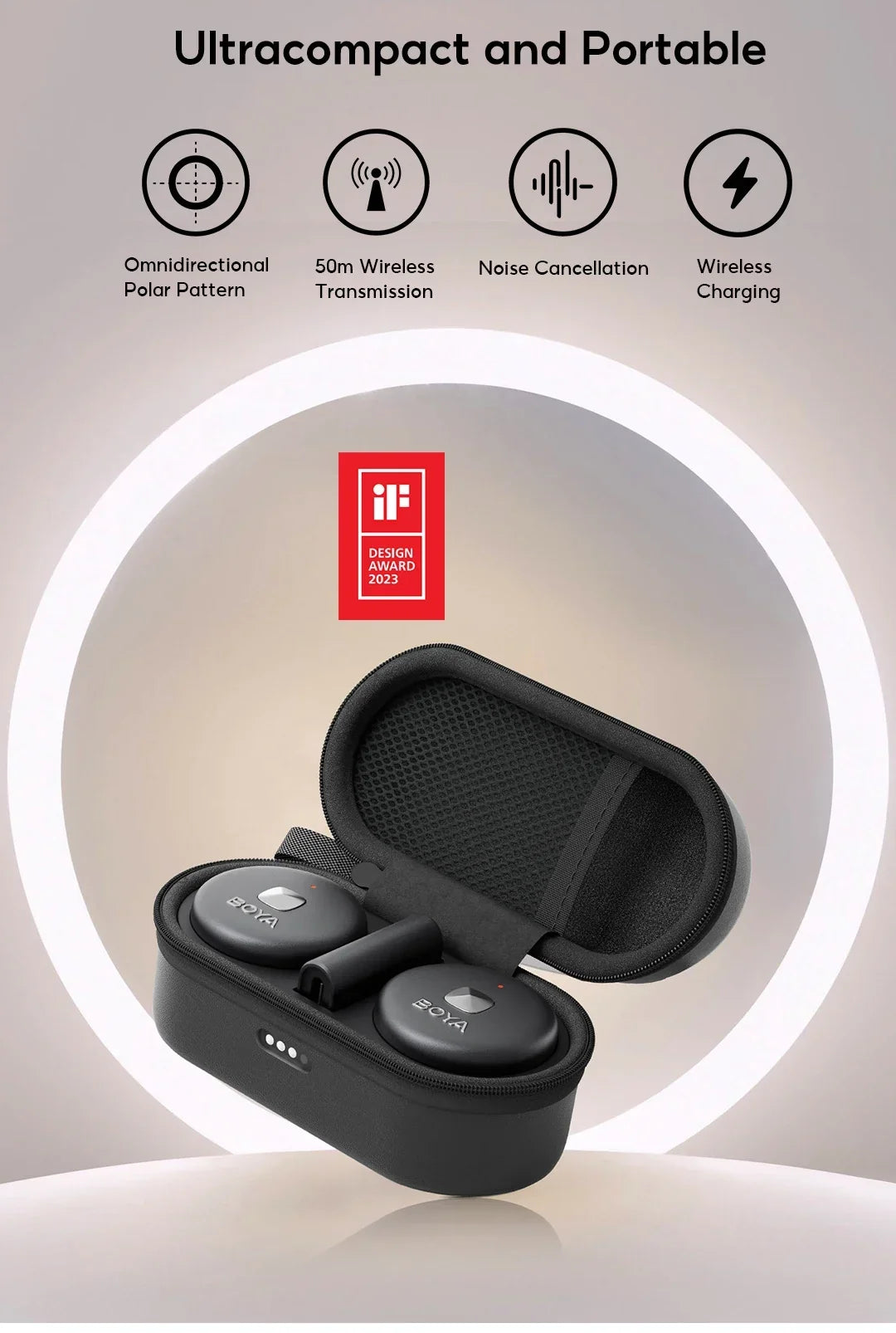 BOYA Omic D/U Wireless Lavalier Microphone