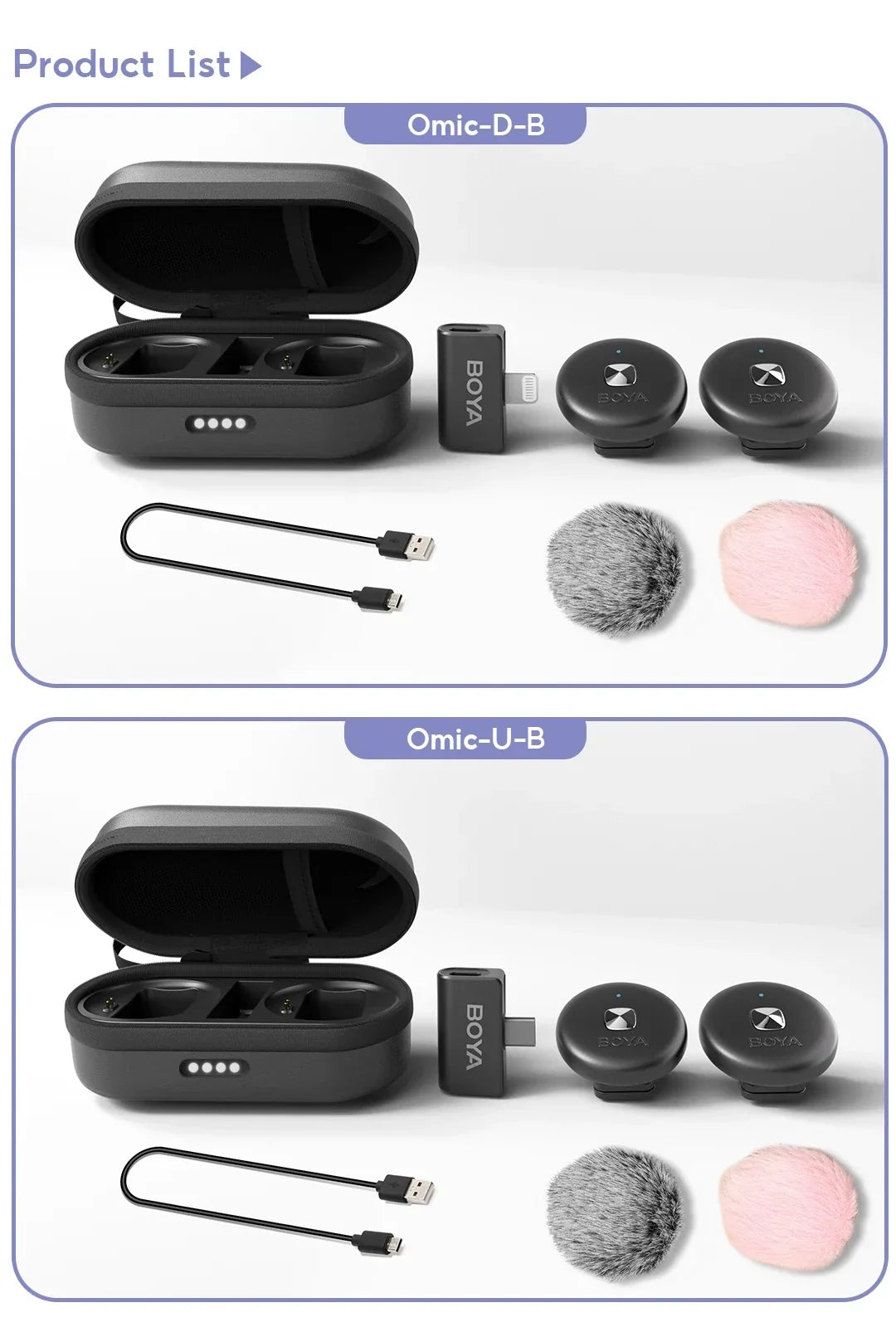 BOYA Omic D/U Wireless Lavalier Microphone