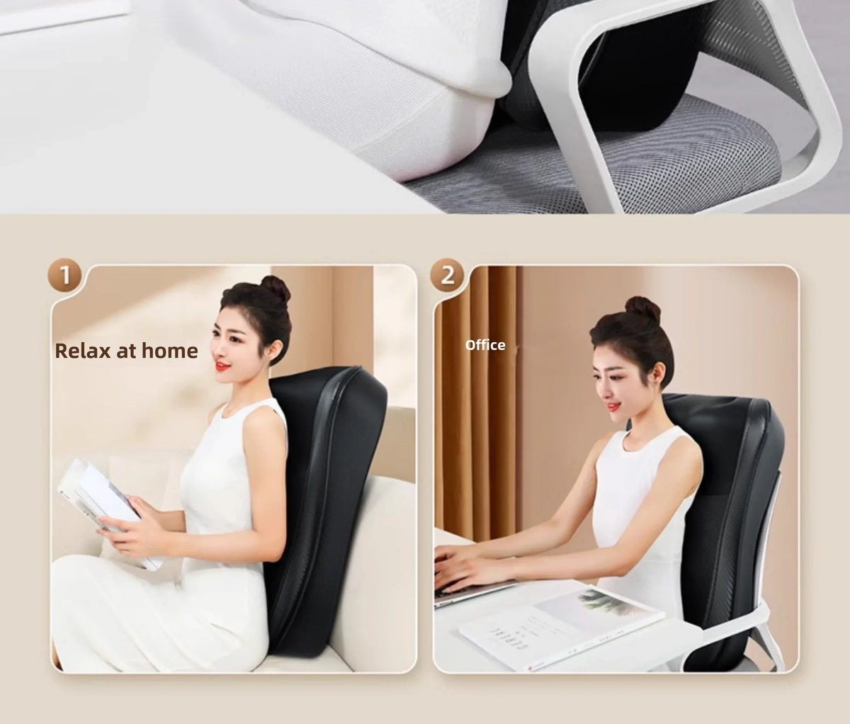JAIYORL Shiatsu Neck & Back Massage Pillow