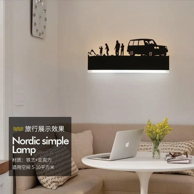 Sonce Black Wall Lamp