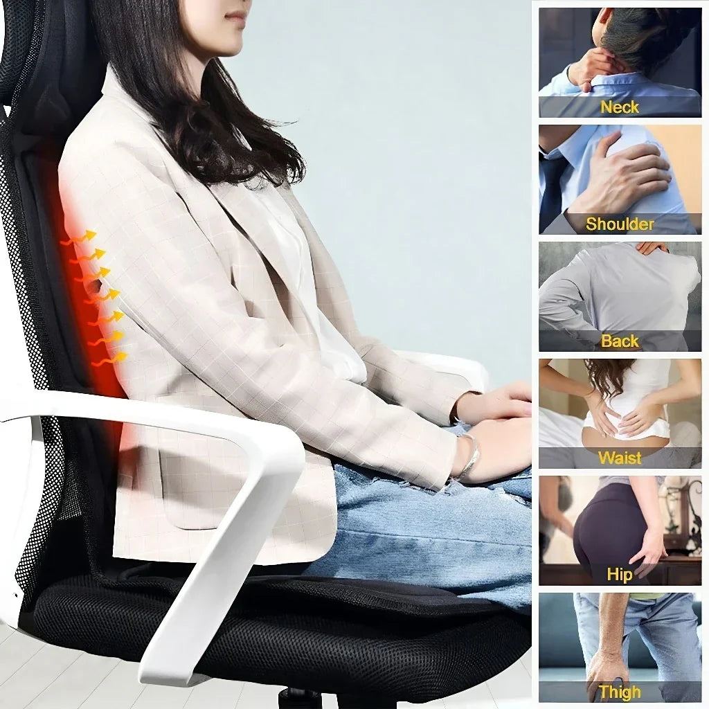 Electric Heating & Vibration Massager for Home & Car
