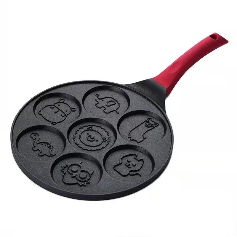 Seven-Hole Breakfast Nonstick Frying Pan