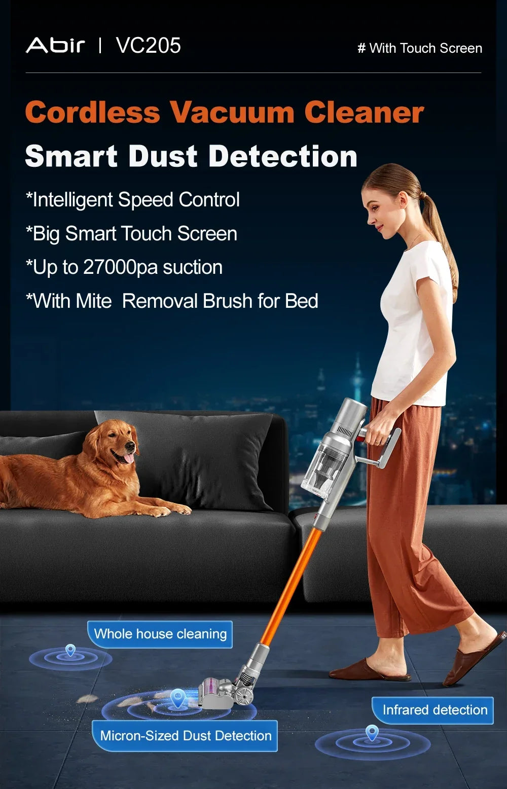 Cordless Handheld Vacuum Cleaner 27000PA