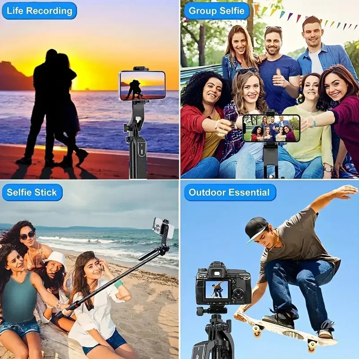 Portable Camera Tripod with Wireless Remote