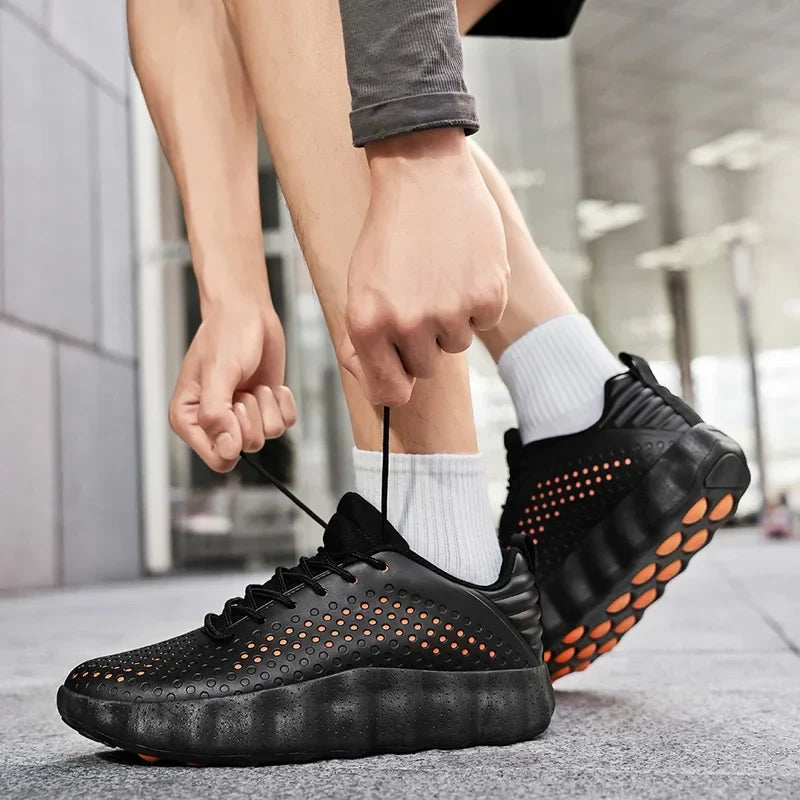 Men’s Breathable Running Cushioned Sports Sneakers