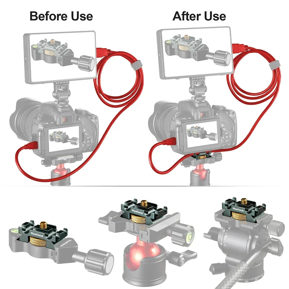 Camera Cable Clamp with Arca Swiss System