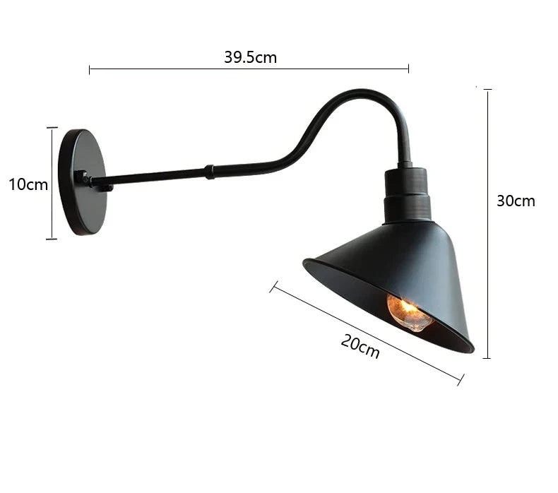 American Industrial Wall Lamp