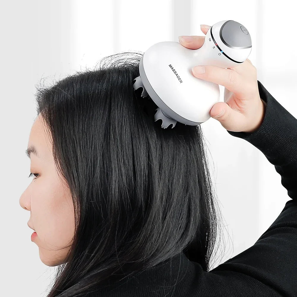 3D Waterproof Electric Head Massager