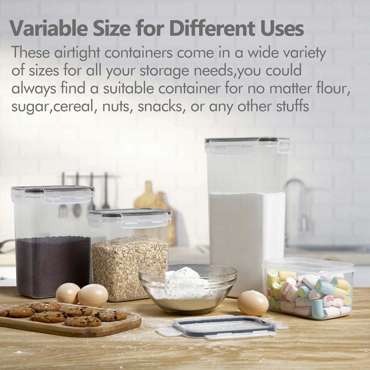 5Pcs Food Storage Containers with Lids