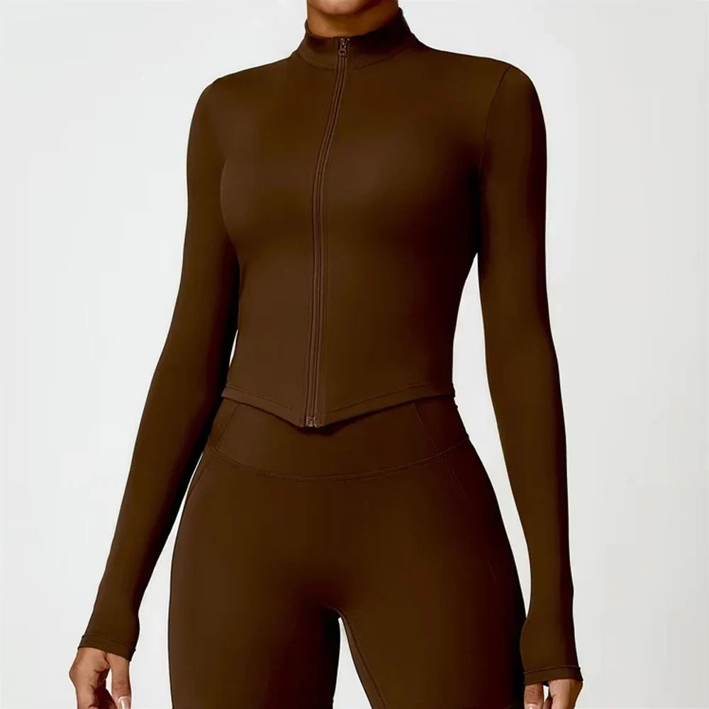 FAGADOER Candy Color 2-Piece Sporty Tracksuit