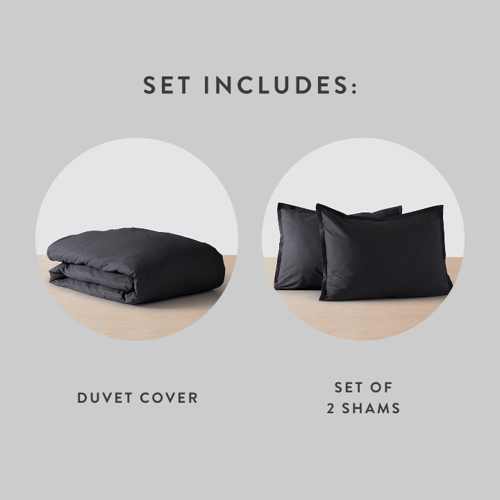 Stonewashed Organic Cotton Percale Duvet Cover