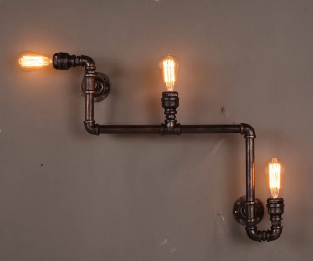 3-Head Loft Industrial Wall Lamp