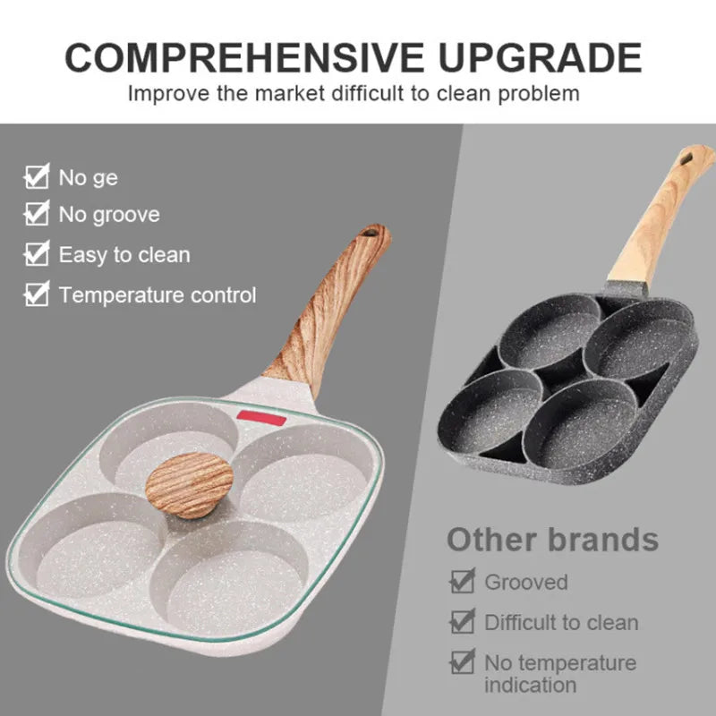 Four-Hole Egg Pancake Frying Pan