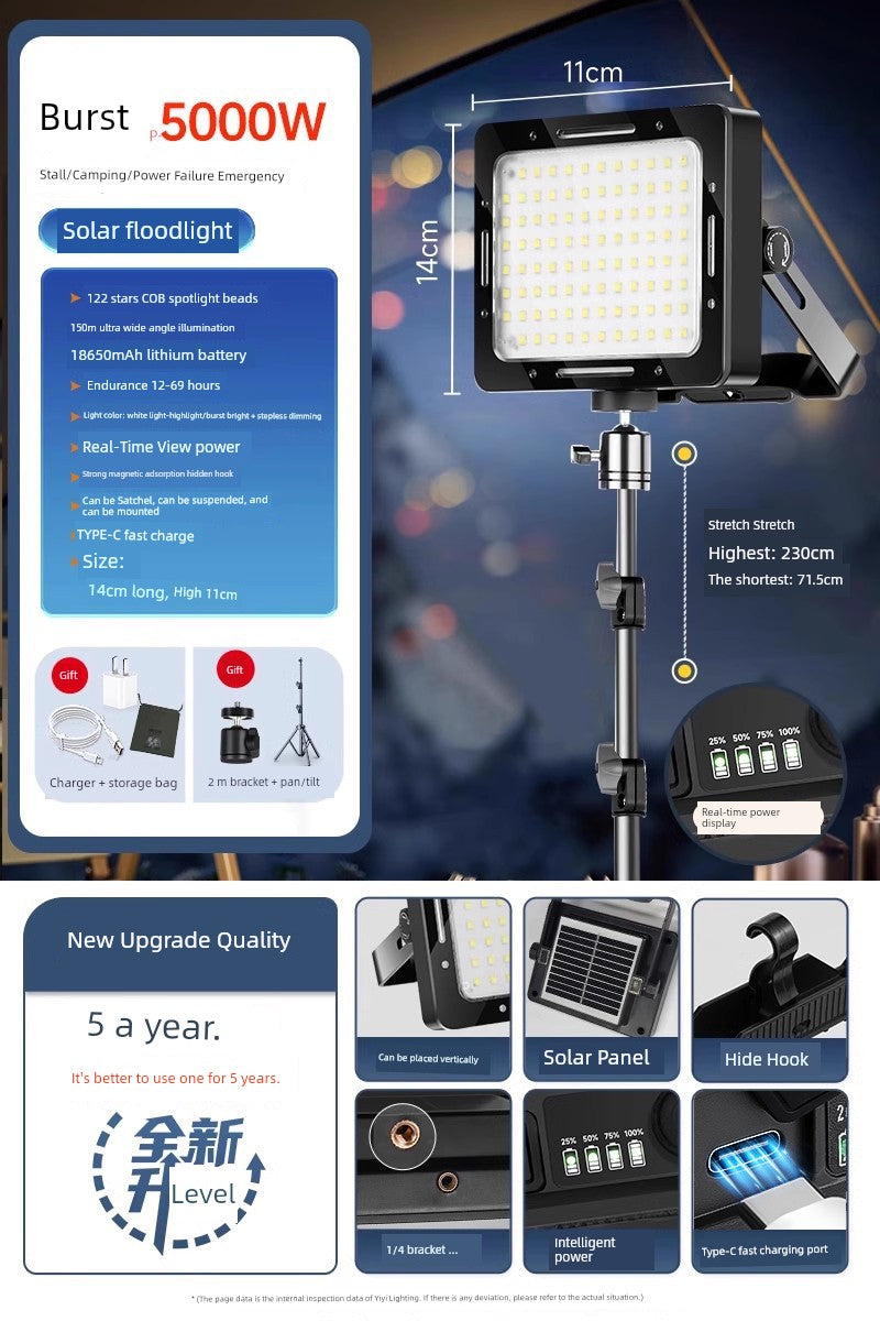 LED Solar Emergency Light